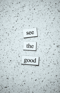 See the good - visualize what you want