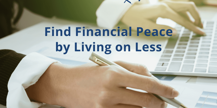 Find Financial Peace by Living on Less