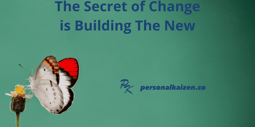 The Secret of Change is Building The New